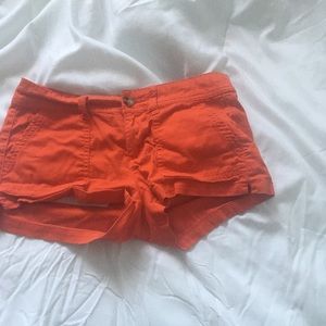 Bright Red Orange Shorts!